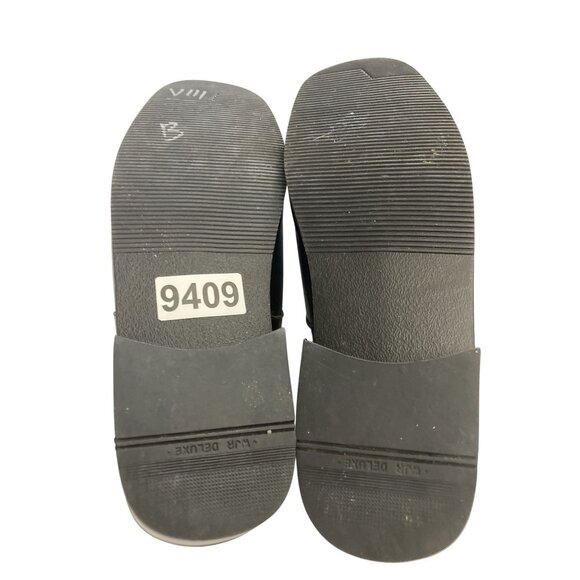 Verus Mens Size 7 Black Leather Moc Toe Dress Shoes - Picture 7 of 8